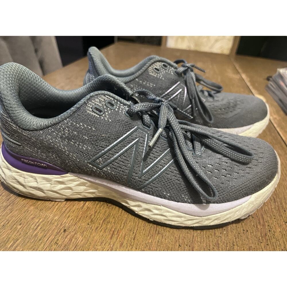 Women’s sz 7 New Balance W880 V14 Running Shoes Used Grey/ Purple - Picture 2 of 10